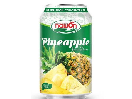 NAWON PINEAPPLE JUICE CAN 330ML Online Sale