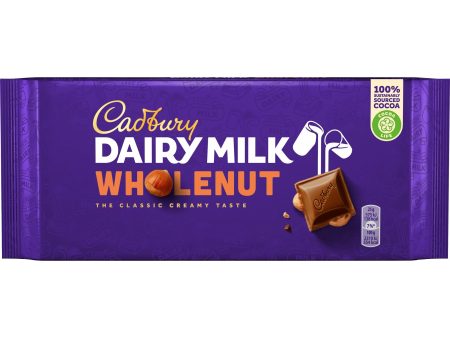 CADBURY DAIRY MILK WHOLE NUT  180GR Online now