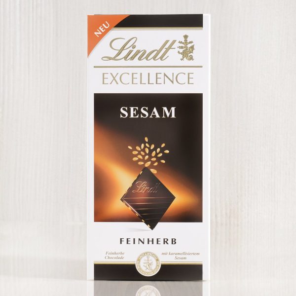 LINDT EXCEL.DARK CHOCO  GRILLED SESAME  100G Supply