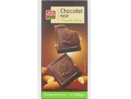 BF BLACK CHOCOLATE WITH ALMONDS 200G For Cheap