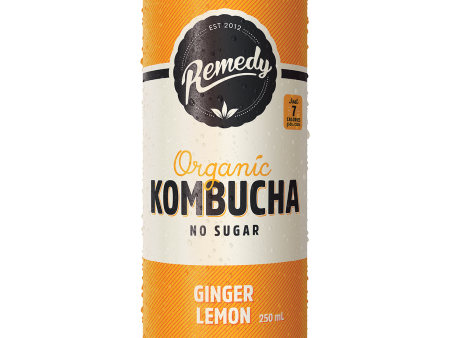 REMEDY KOMBUCHA GINGER LEMON 250ML Online Sale