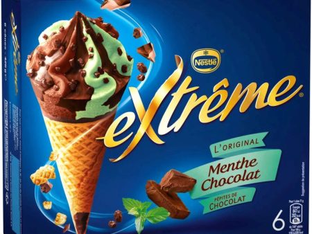 EXTREME ICE CREAM MINT CHOCO CONES X6PC For Discount