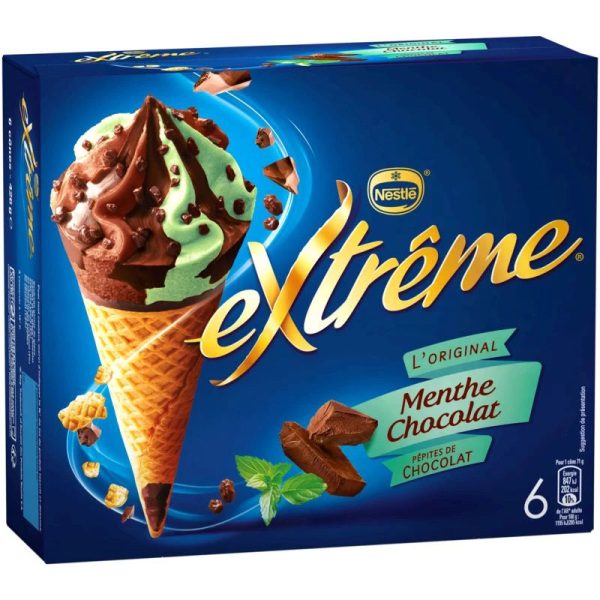 EXTREME ICE CREAM MINT CHOCO CONES X6PC For Discount