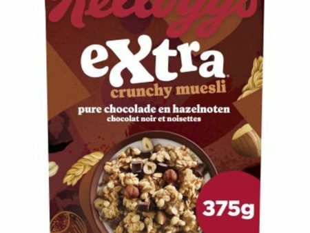 KELLOGS EXTRA MUESLI DARK CHOC 375G Hot on Sale