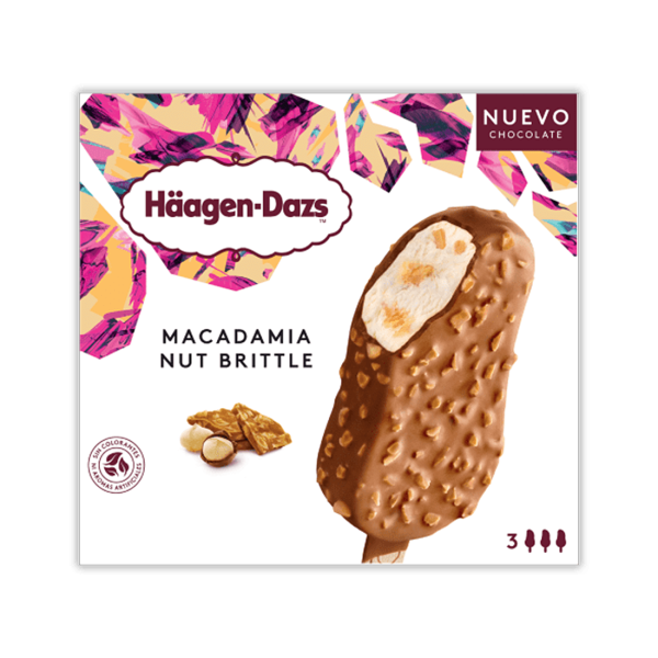 H DAZS MACADAMIA NUT BRITTLE ICE CREAM X4 For Discount