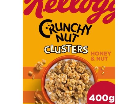 KELLOGGS CRUNCHYNUT CLUSTERS HONEY 400G Supply