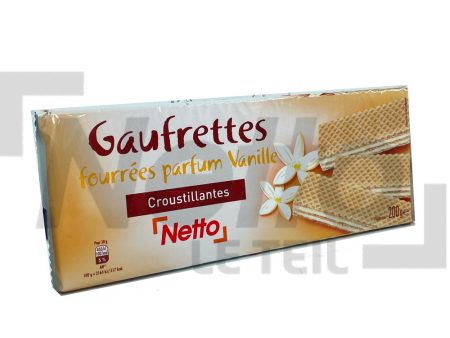 NETTO WAFFLES VANILLA 200G Fashion