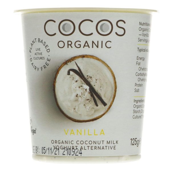 COCOS ORGANIC VANILLA&COCO. YOGHURT 125G Cheap