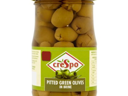 CRESPO GREEN  OLIVES  PITTED 198G Online now