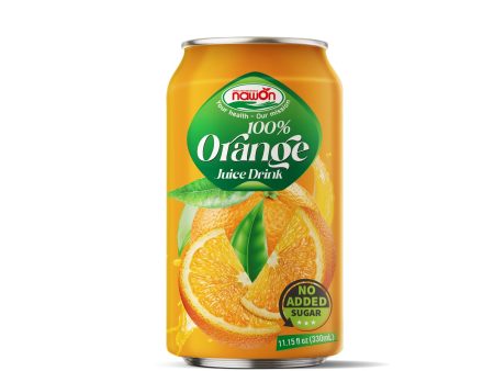 NAWON ORANGE JUICE CAN 330ML on Sale