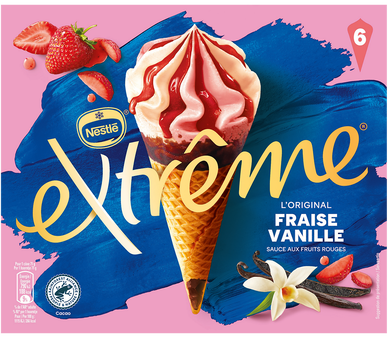 EXTREME CONE FRAIS VANILLE X6 426G Online now