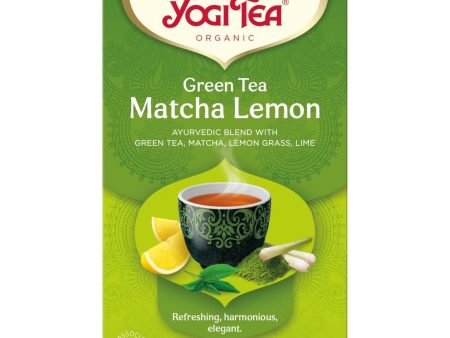 YOGI GREEN TEA MATCHA  LEMON 17BAGS For Sale