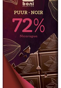 BONI NICARAGUA DARK CHOCOLATE 72% 100G Discount