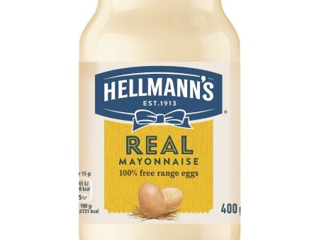 HELLMANNS REAL  MAYONNAISE JAR 400G Online Sale