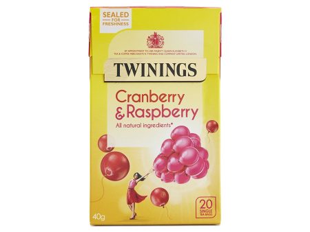 TWININGS INFUSIONS CRANBERRY &RASPBERRY 40G Online Hot Sale