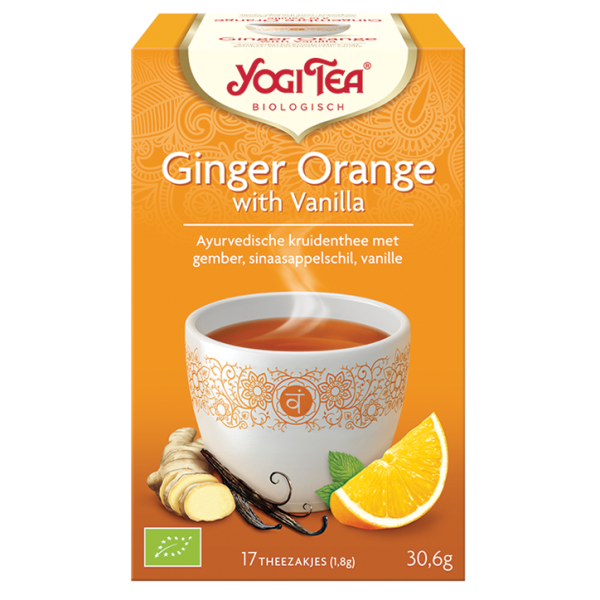 YOGI GINGER ORANGE VANILLA TEA 35G Hot on Sale