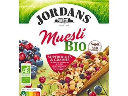 JORDAN S BIO MUESLI FRUITS& GRAINS 450G Sale