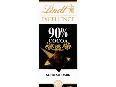 LINDT EXCELLENCE DARK CHOCOLATE90% 100G Fashion