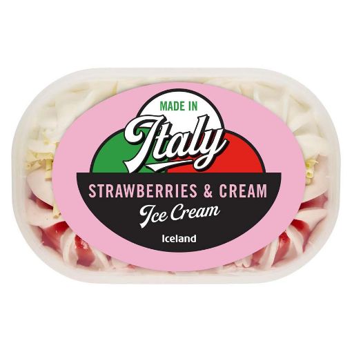 ICELAND ITALIANO STRAWBERRY ICECREAM 900ML Sale