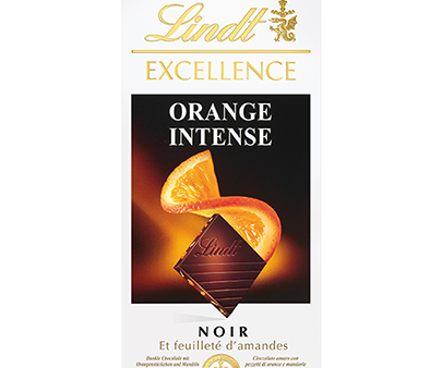 LINDT EXCELLENCE DARK CHOCOLAT ORANGE  100G Online Hot Sale