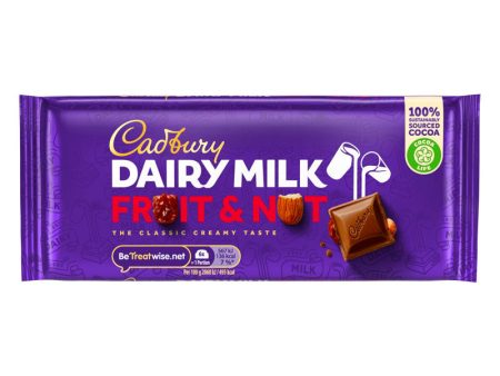 CADBURY DARK FRUIT & NUT 110G Online now