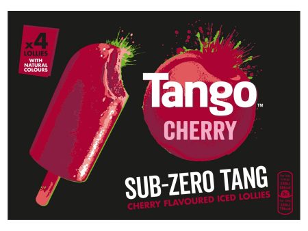 TANGO CHERRY SUB ZERO TANG LOLLIES  4PK 280ML Fashion