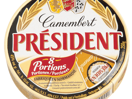 CHEESE CAMEMBERT PRESIDENT 8 PC 240G Hot on Sale