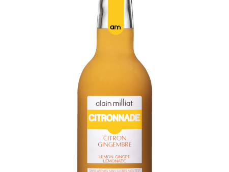 A MILLIAT ORGANIC LEMON & GINGER LEMONADE 25CL For Discount