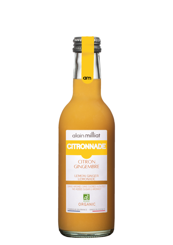 A MILLIAT ORGANIC LEMON & GINGER LEMONADE 25CL For Discount