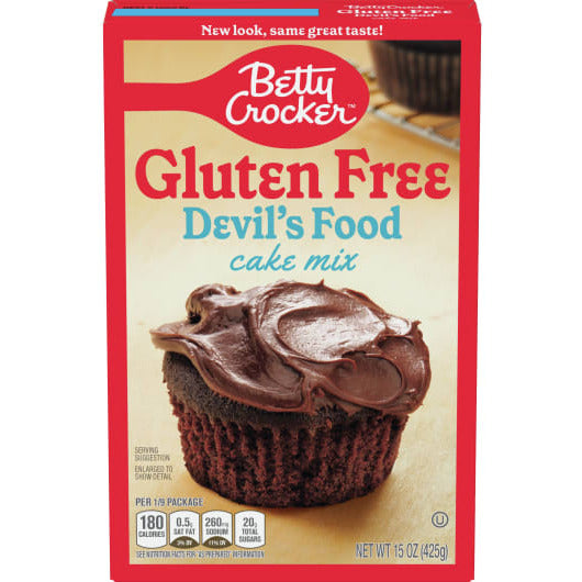 BETTY CROCKER GLUTEN FREE DEVIL FOOD CAKE 425GR Online Hot Sale