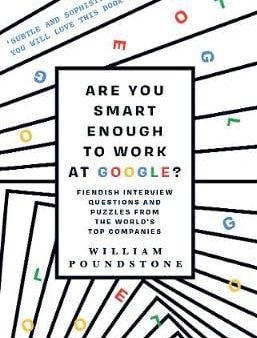 William Poundstone: Are You Smart Enough to Work at Google? [2013] paperback Online Hot Sale